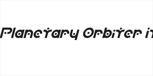 SF Planetary Orbiter Italic Logo