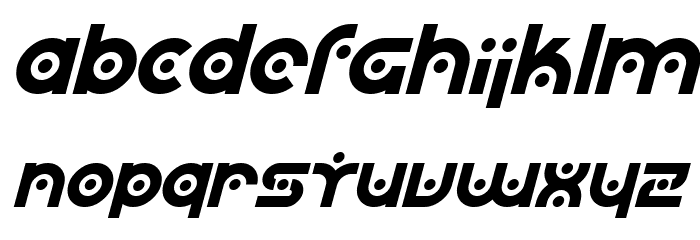SF Planetary Orbiter Italic Font LOWERCASE
