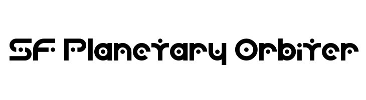 SF Planetary Orbiter  フリーフォントのダウンロード