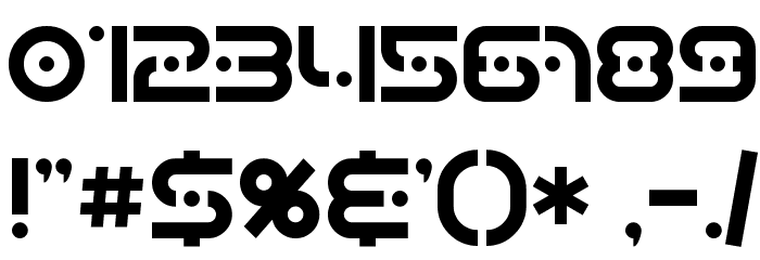 SF Planetary Orbiter Font OTHER CHARS