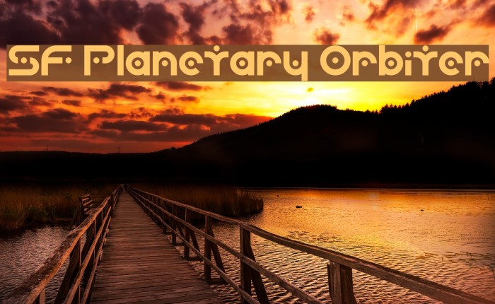 SF Planetary Orbiter Font examples