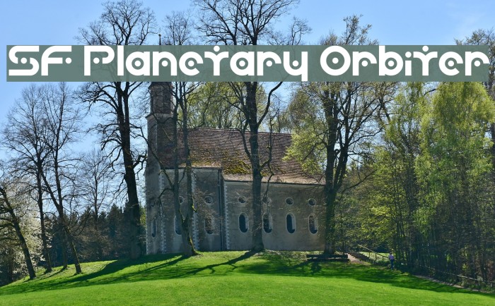 SF Planetary Orbiter Font examples