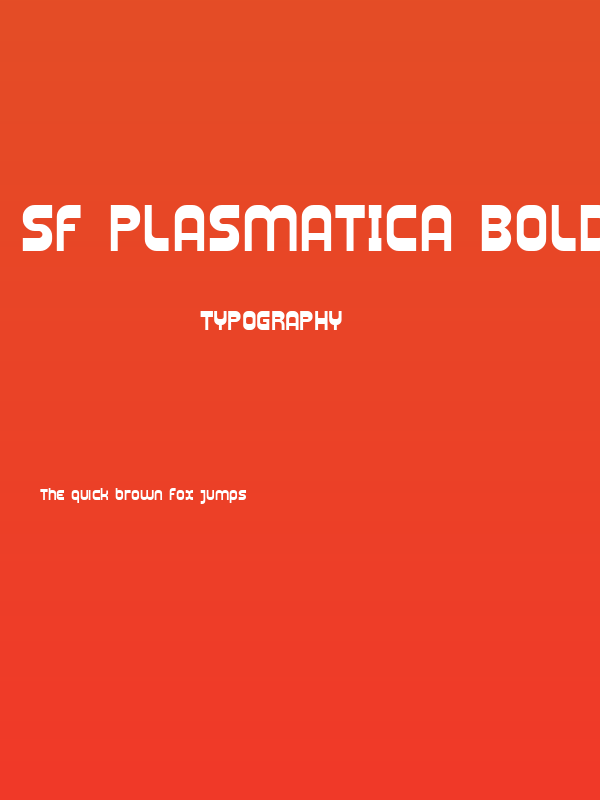 SF Plasmatica Bold Poster