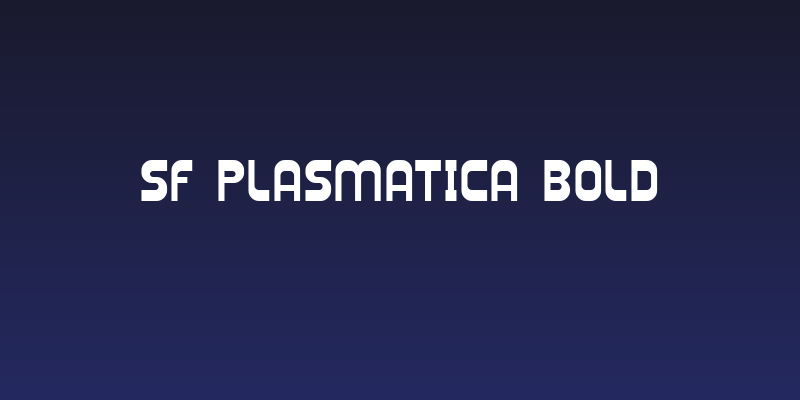 SF Plasmatica Bold Social Header