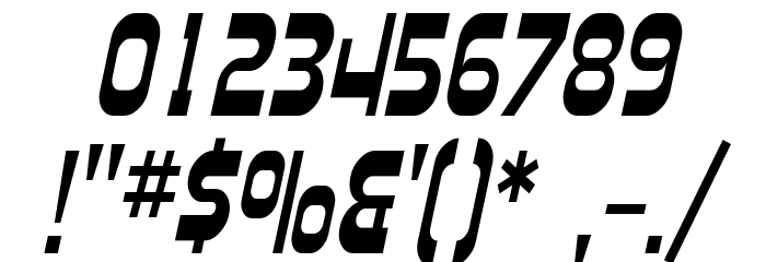SF Plasmatica Cond Italic Font OTHER CHARS