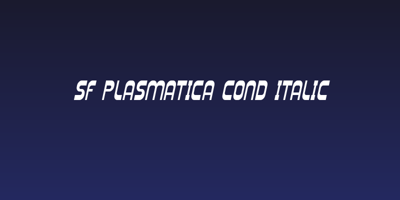 SF Plasmatica Cond Italic Social Header