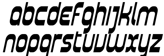 SF Plasmatica Cond Italic Font LOWERCASE