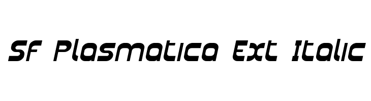 SF Plasmatica Ext Italic  नि: शुल्क फ़ॉन्ट्स डाउनलोड