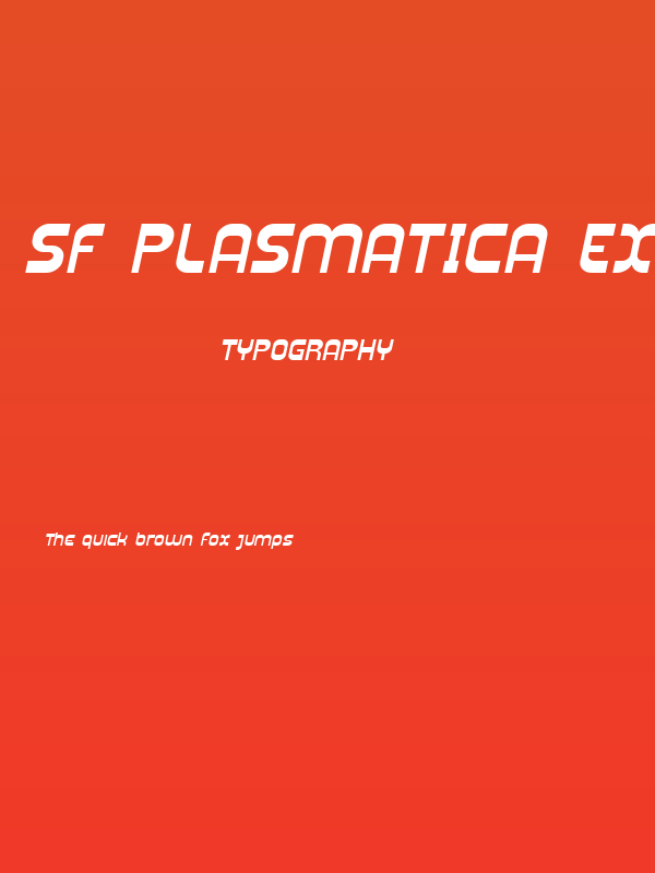 SF Plasmatica Ext Italic Poster