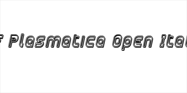 SF Plasmatica Open Italic Logo