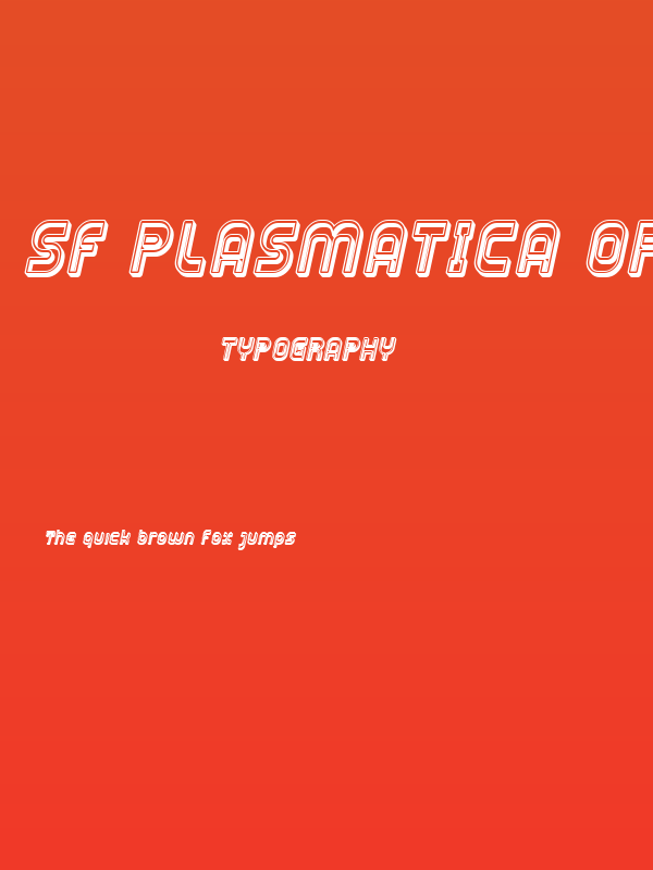 SF Plasmatica Open Italic Poster