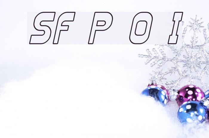 SF Plasmatica Outline Italic Font examples
