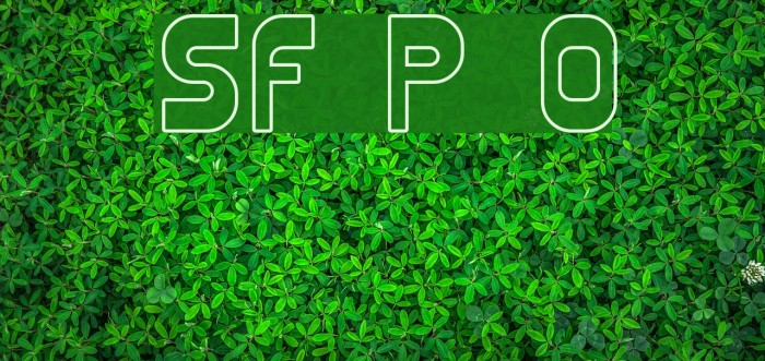 SF Plasmatica Outline Font examples