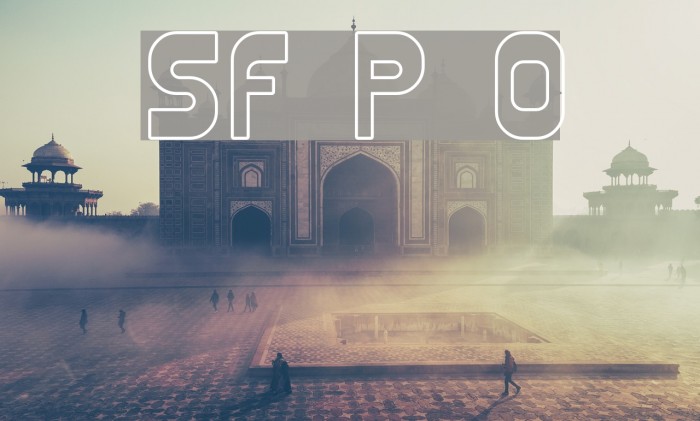 SF Plasmatica Outline Font examples