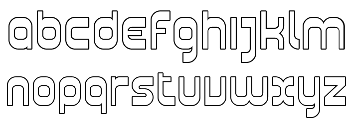 SF Plasmatica Outline Font LOWERCASE