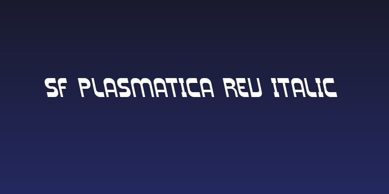 SF Plasmatica Rev Italic Social Header
