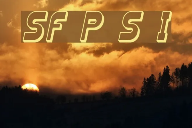 SF Plasmatica Shaded Italic Example 2