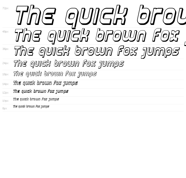 SF Plasmatica Shaded Italic Waterfall