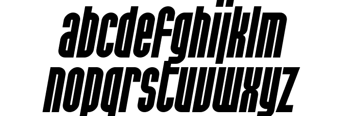 SF Port McKenzie Bold Italic Font LOWERCASE