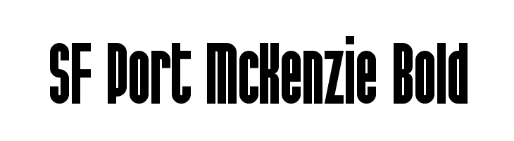 SF Port McKenzie Bold Font