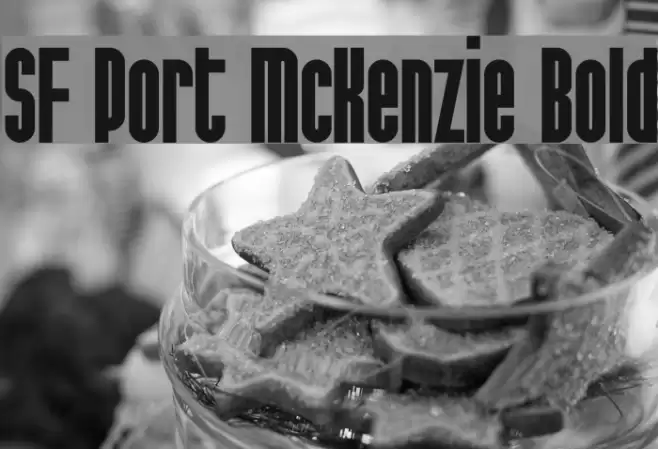 SF Port McKenzie Bold Font examples