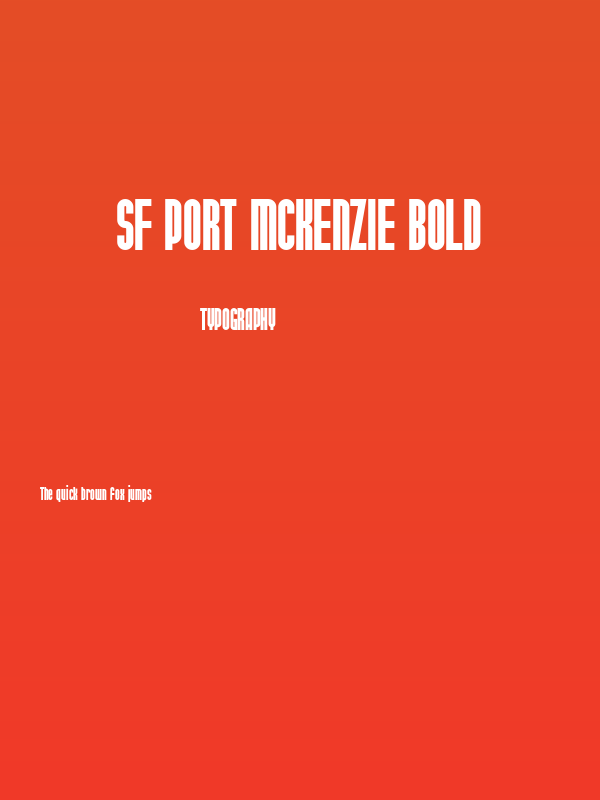 SF Port McKenzie Bold Poster