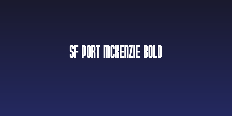 SF Port McKenzie Bold Social Header