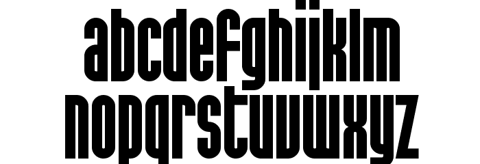 SF Port McKenzie Bold Font LOWERCASE