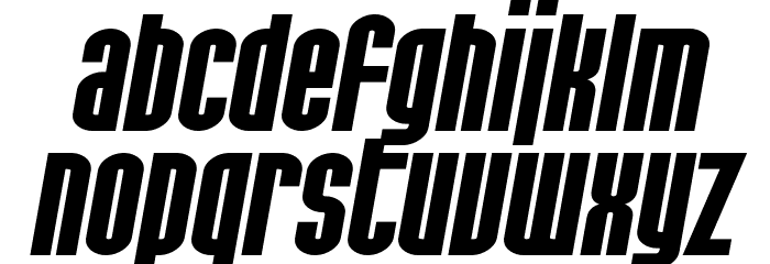 SF Port McKenzie Extended Bold Italic Fuentes MINÚSCULAS