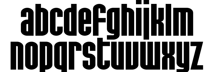 SF Port McKenzie Extended Bold Font LOWERCASE