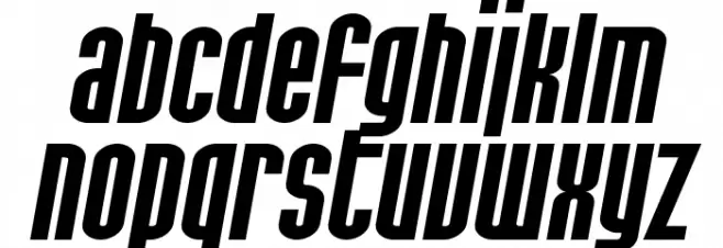 SF Port McKenzie Extended Italic フォント 小文字