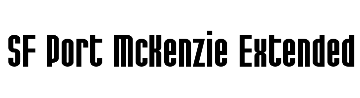 SF Port McKenzie Extended Font
