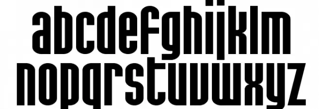 SF Port McKenzie Extended フォント 小文字