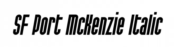 SF Port McKenzie Italic  baixar fontes gratis
