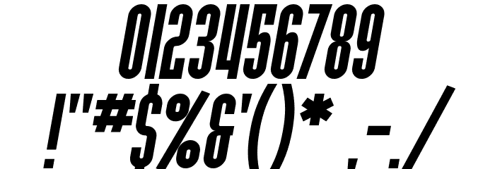 SF Port McKenzie Italic Font OTHER CHARS