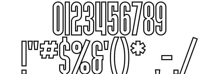 SF Port McKenzie Outline Font OTHER CHARS