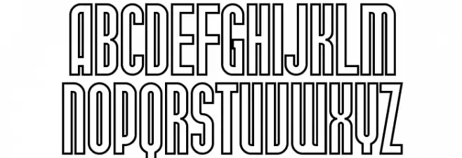 SF Port McKenzie Outline Шрифта ВЕРХНИЙ