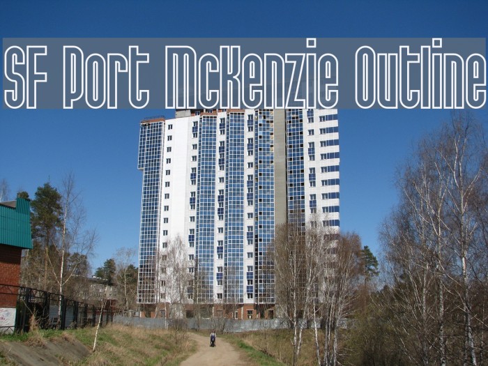 SF Port McKenzie Outline Font examples