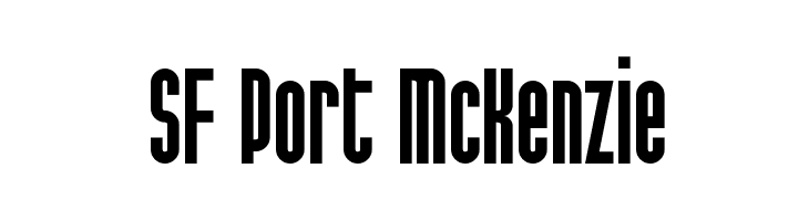 SF Port McKenzie Font