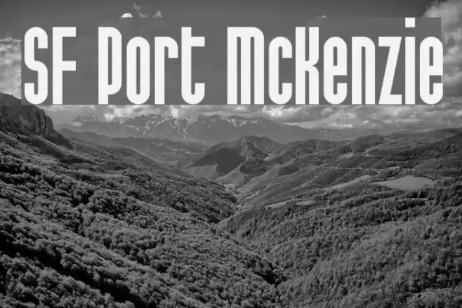 SF Port McKenzie Font examples