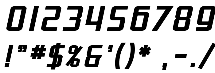 SF Proverbial Gothic Bold Oblique Font OTHER CHARS