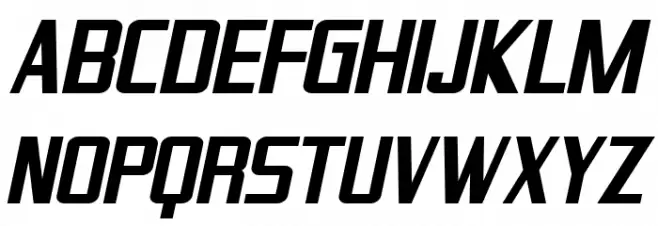 SF Proverbial Gothic Bold Oblique خط أحرف كبيرة