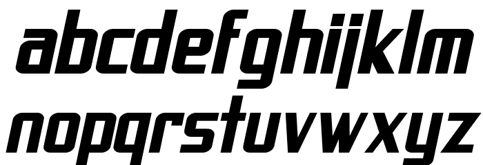 SF Proverbial Gothic Bold Oblique Font LOWERCASE