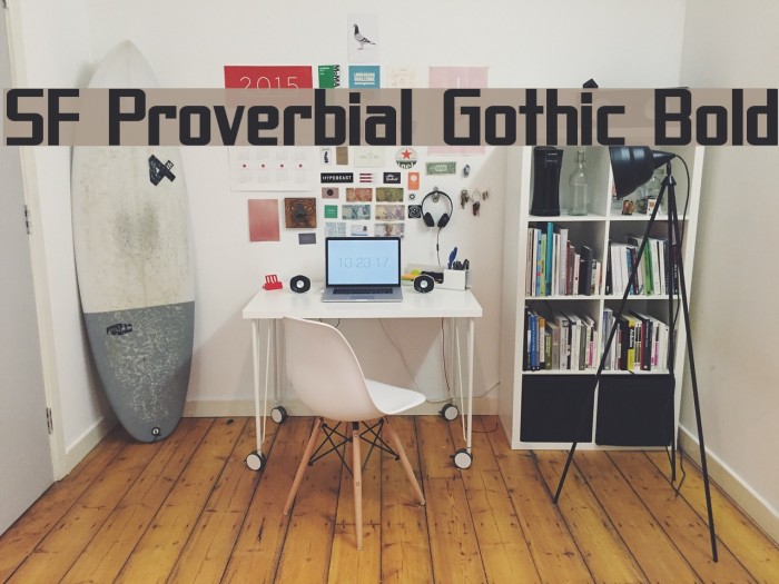 SF Proverbial Gothic Bold Font examples