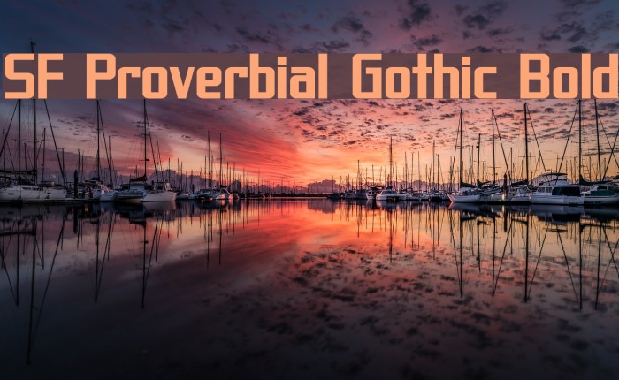 SF Proverbial Gothic Bold Font examples