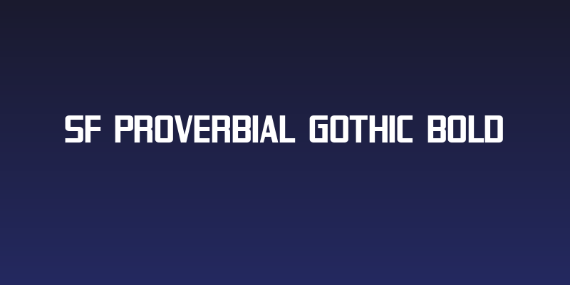 SF Proverbial Gothic Bold Social Header