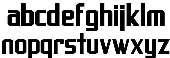 SF Proverbial Gothic Bold Font LOWERCASE