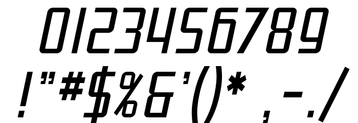 SF Proverbial Gothic Condensed Oblique Polices AUTRES CHARS