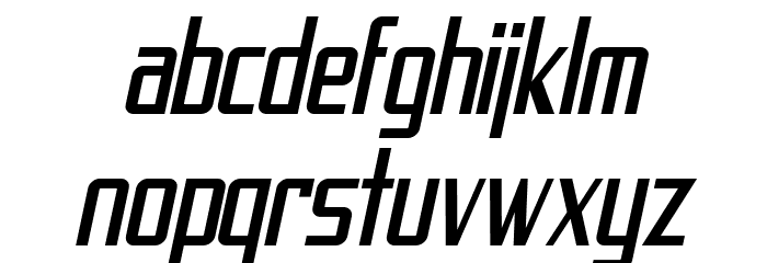SF Proverbial Gothic Condensed Oblique Polices MINUSCULES