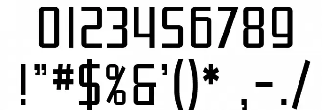 SF Proverbial Gothic Condensed Font OTHER CHARS